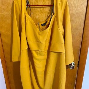 Mustard Yellow ELOQUII Dress
